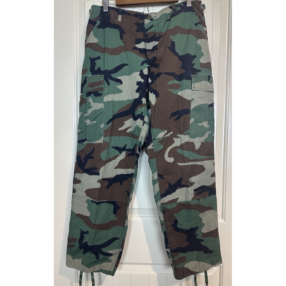 Propper Woodland Camo Combat Trousers Hot Weather Ripstop Pants Medium‎ Short